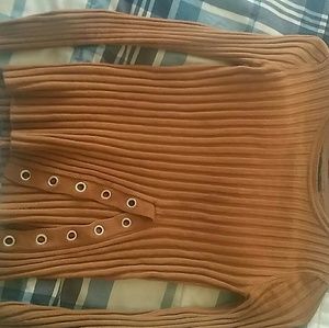 Forever 21 brown long sleeve shirt